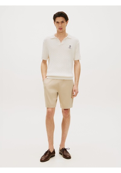 Tommy Hilfiger Mw0mw42884 Interlock Erkek Şort Bej