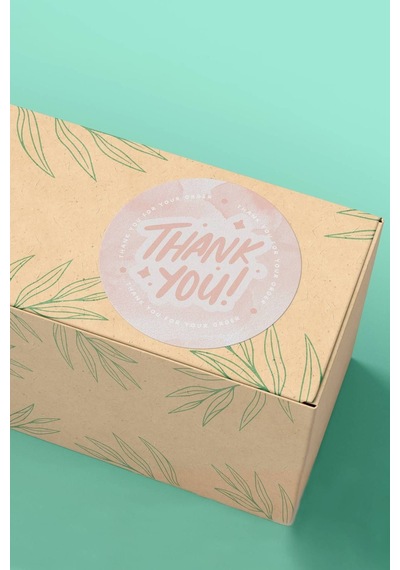 Thank You For Your Order Sticker 3x3cm St2210 Çok Renkli