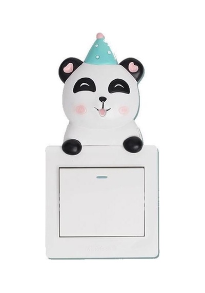 Sevimli Panda Priz Süsü Beyaz