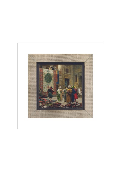 Halı Tüccarı Osman Hamdi Bey, 1888 Baskılı Mdf Magnet 7x7 135