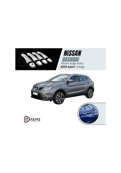 Nissan Qashqai Krom Kapı Kolu 2013 Üzeri 4 Kapı P. Çelik