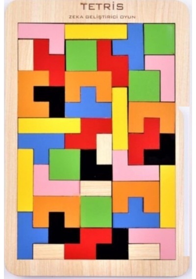Ahşap Puzzle Tetris Oyunu Eğitici Ahşap Oyunu Yapboz Oyunu