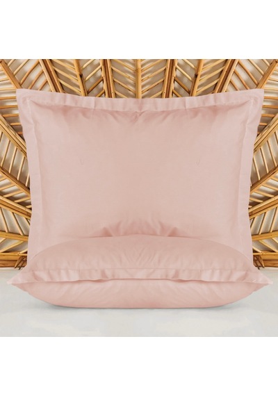 Soft Basic Oxford Saten 2'li Yastık Kılıfı - Gülkurusu - 50x70 Cm Çok Renkli