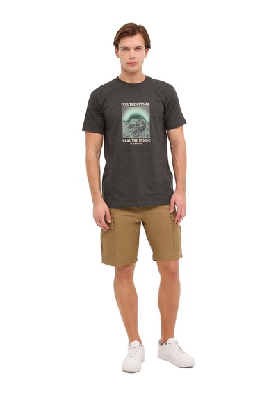 Quiksilver Feel The Outsıde Ss Tee Siyah Erkek Kısa Kol Gömlek