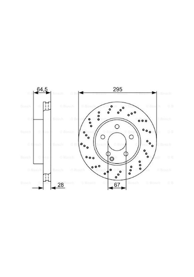 Mercedes C Serisi 204 C220cdı 2.1 2013-2014 Bosch Ön Disk 2 Adet