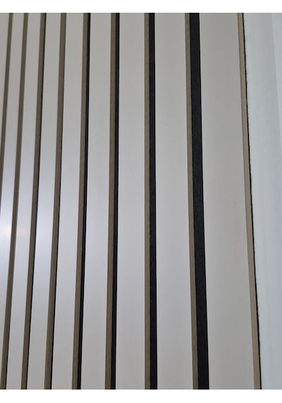 Yeni Gri Akustik Duvar Paneli 100x280 Ahşap Duvar Paneli 100 x 280 CM