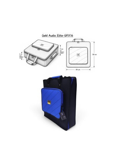 Elite-grx16 Mikser İçin Uyumlu Profesyonel Soft Case Taşıma Çantası Mavi