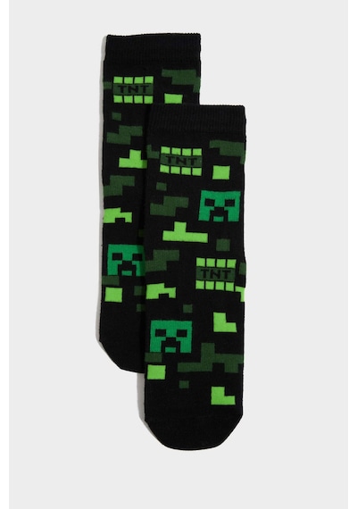 Defacto Mınecraft Baskılı 2li Pamuklu Erkek Çocuk H0030a8nskr1 Çok Renkli-kr1
