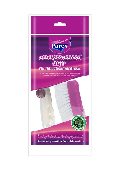 Deterjan Hazneli Temizlik Fırçası Üçlü Set