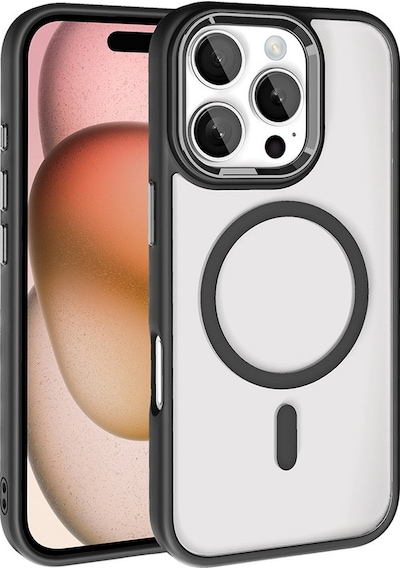 Apple iPhone 16 Pro Kılıf Wireless Şarj Özellikli Casen Krom Magsafe Silikon Kılıf