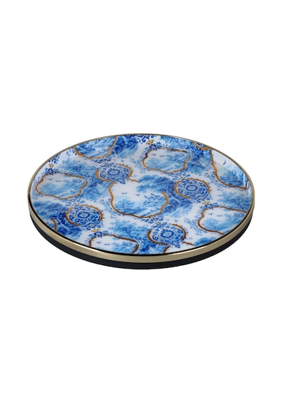 Lucky Art Blue Heritage Dekoratif Tepsi 36cm Lyvu 019 Çok Renkli