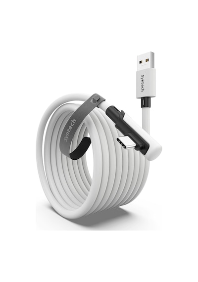 5 M Usb-c Vr Kablo Quest2/quest Pro/pico 4 Uyumlu Yüksek Hızlı Bağlantı Kablosu Beyaz