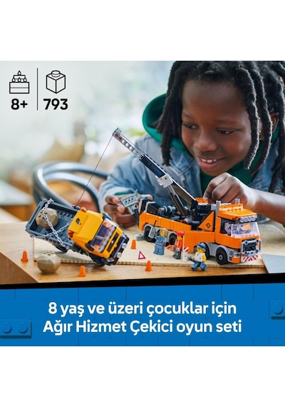 Lego 60467 City Vinçli Ağır Vasıta Kurtarma Çekici Kamyonu