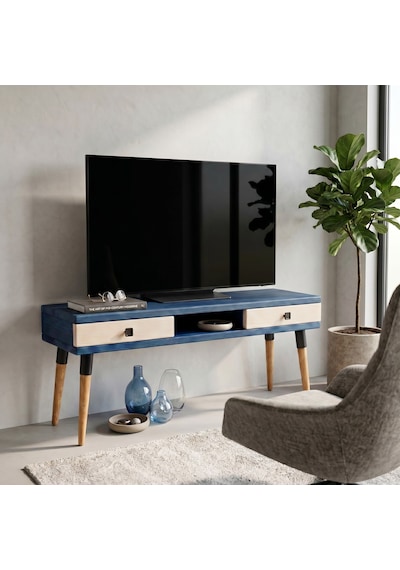 Mobenta Modest Tv: İskandinav Masif Tv Ünitesi 2 Çekmeceli 1 Raflı - 175 Ig-bz Mavi-krem Mobenta Modest Tv: İskandinav Masif Tv Ünitesi 2 Çekmeceli 1 Raflı - 175 Ig-bz Mavi-krem