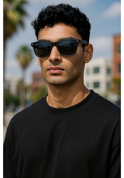Erkek Wayfarer Güneş Gözlüğü Yaylı Model Uv Koruma Çok Renkli