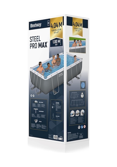 Bestway 56441 Steel Pro Max Yer Üstü Havuz Seti 4,04 M X 2,01 M X 1,00 M