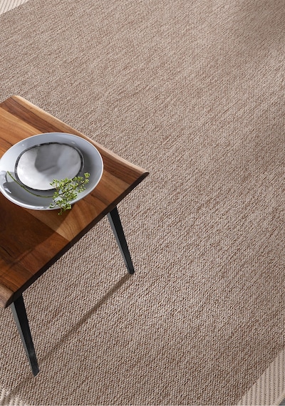 Elit Premium Sisal Jut Halı 1401 Hav Ve Toz Yapmaz Bordürlü Halı Bej-krem Bej - Krem