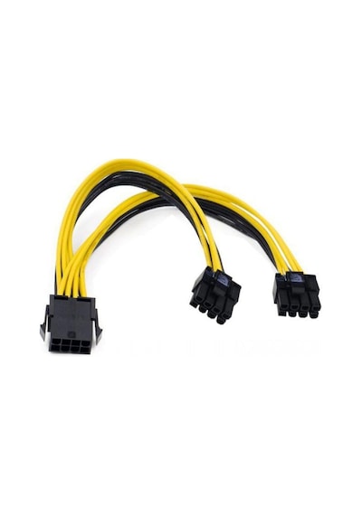 30 cm 8 pin to 6+2 pin pci express power kablo 30 cm 8 pin to 6+2 pin power gpu kablo