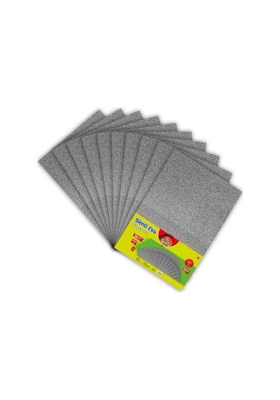 A4 Boy Simli Eva 10 Lu 1 Paket - Gümüş