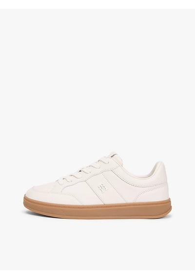 Tommy Hilfiger Th Herıtage Court Sneaker Ltr Kadın Bej Sneakers - Fw0fw09028