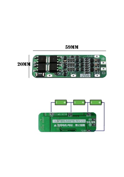 Defneelektro.Medikal-3S 20A Lipo Pil Balans Devresi - Modülü