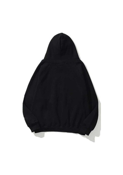 Startmore Garalio Somthıng Unisex Oversize %100 Pamuk Sweatshirt Streetwear Gotik Hoodie Siyah
