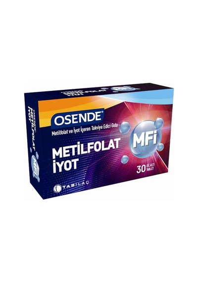 Osende Metilfolat İyot 30 Tb. Besin Takviyesi