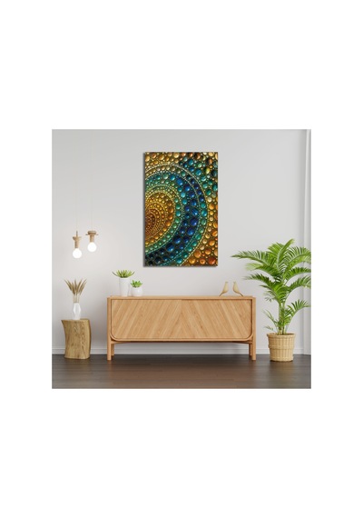 Spiral Enerji Renkli Geometrik Doku Ultra Hd Cam Tablo Modern Soyut Dekoratif Duvar Tablosu, Salon, Ofis Ve Çalışma Alanı Dekoru,