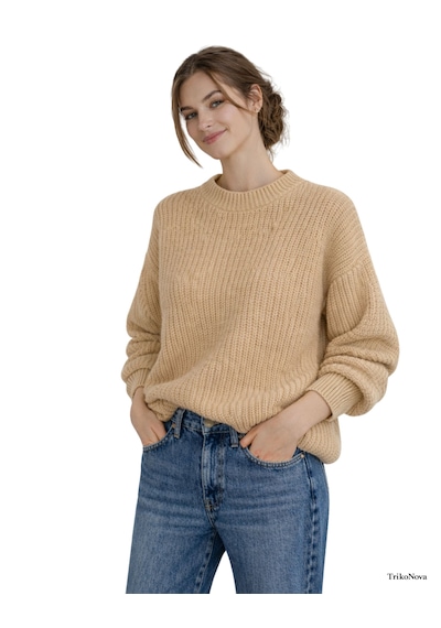 Trikonova Oversize Triko Kazak Bisküvü