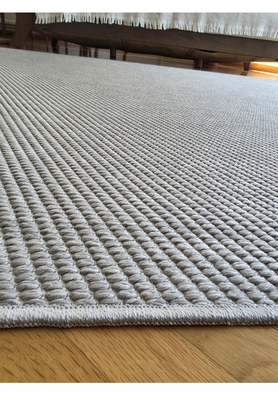 Elvey Home Lara Gri Sisal İskandinav Extra Yumuşak Özel Kesim Kolay Temizlenen Salon Koridor Mutfak Halısı 04-gri