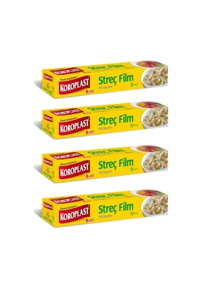 Koroplast Streç Film 4 Paket 30 CM x 15 M