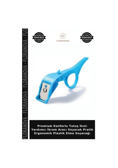 Premium Konforlu Tutuş Hızlı Yardımcı İkram Aracı Soyacak Pratik Ergonomik Plastik Elma Soyacağı Çok Renkli