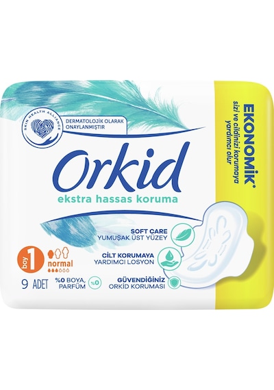 Orkid Extra Hassas Koruma Hijyenik Ped Normal 9'lu