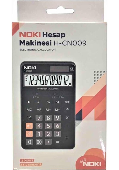 Noki H-CN009 Elektronik 12 Hane Hesap Makinesi