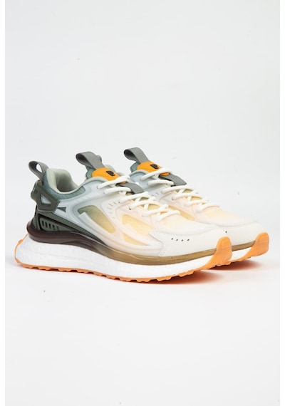 Pierre Cardin 10106 Beyaz Haki Kadın Sneaker Spor Ayakkabı Beyaz