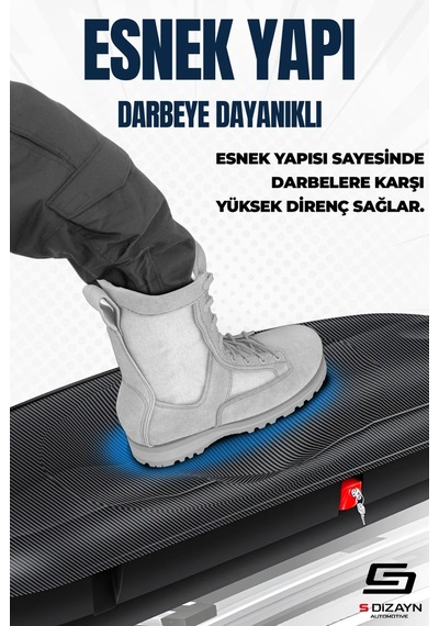 S-dizayn Araç Üzeri Port Bagaj Karbon Fiber Desen 380 Litre Enjeksiyon Plastik A+ Kalite
