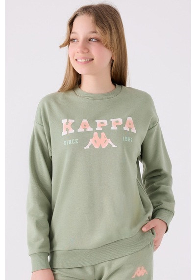 Kappa Kız Çocuk Haki Sweatshirt 5274-45425 Haki