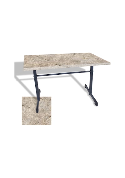Halley Mutfak Masası 80x140 Esb Werzalit, Wermodin Ve Allzalit Tabla - Scala Marble Çok Renkli