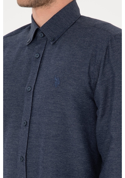 U.s. Polo Assn. Erkek İndigo Gömlek Basic 50316723-vr028 İndigo