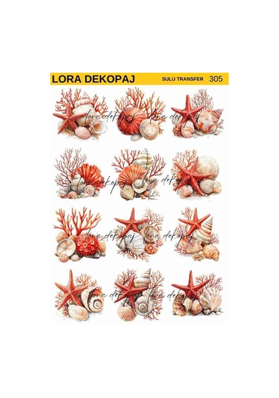 Lora Dekopaj Sulu Transfer Kağıdı - 305 25x35 Cm