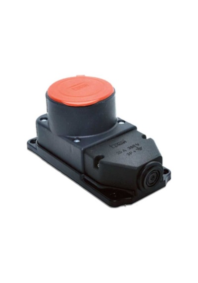 Tp Electric 3104 306 0300 3x25A Kauçuk Duvar Prizi Yeni Klemensli Tip