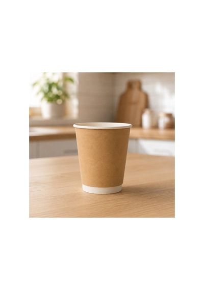 8 Oz Double Kraft Karton Bardak 500 Adet Çift Katmanlı Kahve Bardağı - 917537983 Diğer