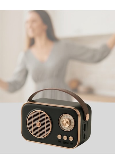 Northcity Retro Bluetooth Rado: Nostaljik Tasarım, Tf Kart Ve Usb Destekli