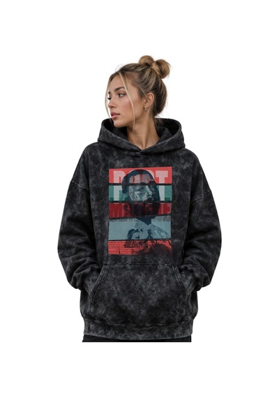 Sevbano Post Malone Rapper Şarkıcı Baskılı Unisex Oversize Yıkamalı Premi Siyah