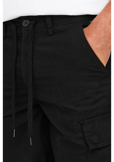 Only & Sons Onsloc Pamuklu Relaxed Normal Bel Cepli Short Erkek Short 22029214 Siyah