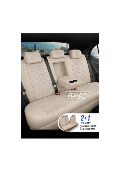Chrysler Crossfire Shadow Bej Tay Tüyü Oto Koltuk Kılıfı Tam Set-kolay Montaj-terletmez-ortopedik 2003-2007