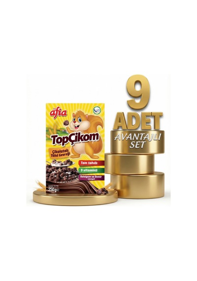 Afia Topçikom Çiko Tahıl Gevreği 9x250 Gr
