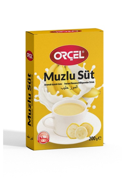 Orçel Muzlu Süt Aromalı Içecek Tozu Oralet Çay 200 G