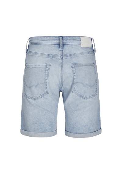 Jack & Jones Jack Jones Erkek Likralı Siyah Kot Şort 12269612 Mavi