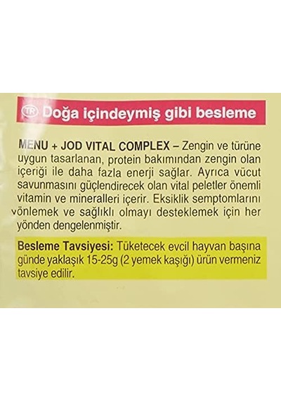 Menü Paraket Yemi 1000 G